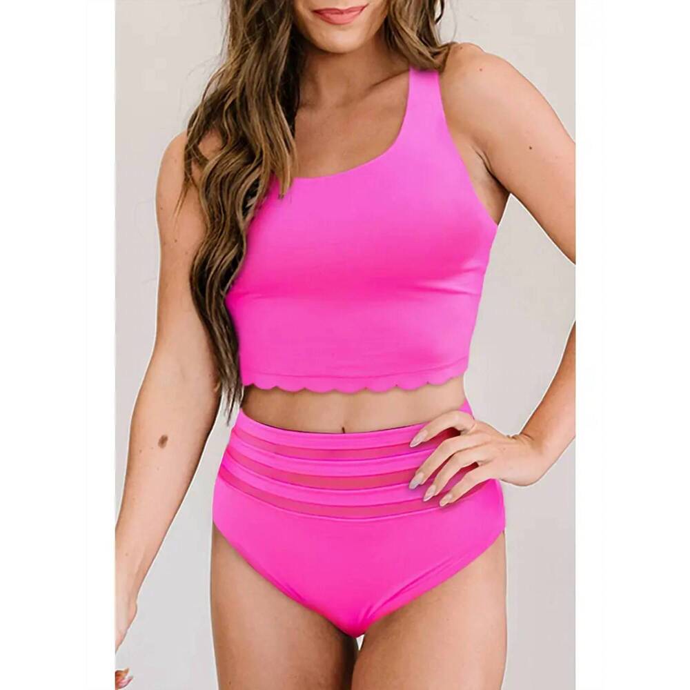 NEW LITTLE DAISY CLOSET beachside two piece bikini in rose